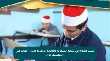 نسب النجاح في نتيجة الشهادة الثانوية الأزهرية 2025.. تعرف على التفاصيل الآن